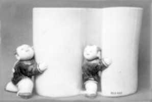 Free download Brush-holder with Figures of Chinese Children Unrolling a Scroll free photo or picture to be edited with GIMP online image editor