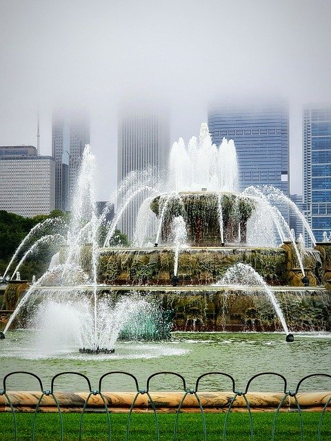 Free picture Buckingham Fountain Chicago -  to be edited by GIMP free image editor by OffiDocs