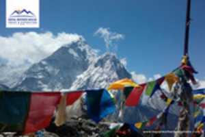 Free download Buddhist Flag At Dingbuche During EBC 3 Passes Trek free photo or picture to be edited with GIMP online image editor