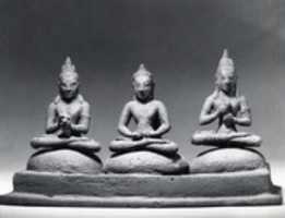 Free download Buddhist Trinity on Cushions free photo or picture to be edited with GIMP online image editor