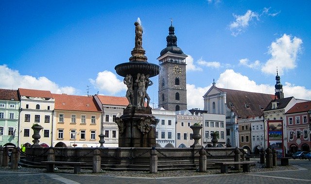 Free picture Budweis Czech Republic Fountain -  to be edited by GIMP free image editor by OffiDocs