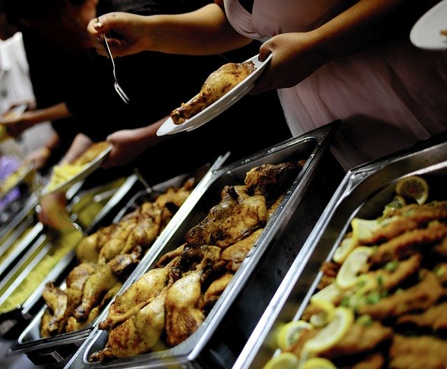 Free download Buffet Chicken Thighs Poultry Warm -  free photo or picture to be edited with GIMP online image editor