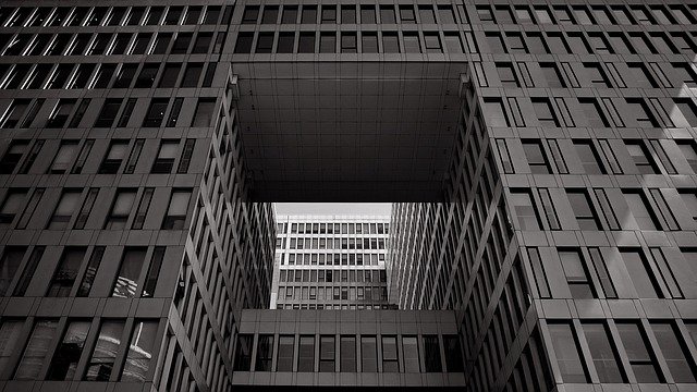 Free download Building Black And White Geometry -  free photo or picture to be edited with GIMP online image editor
