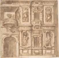 Free download Building Facade with Statues in Niches free photo or picture to be edited with GIMP online image editor