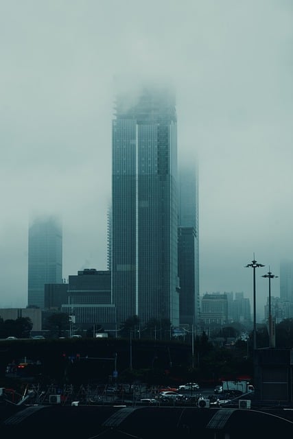 Free download building fog ruins city haze free picture to be edited with GIMP free online image editor
