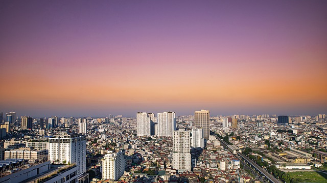 Free graphic buildings sunset urban city ha noi to be edited by GIMP free image editor by OffiDocs