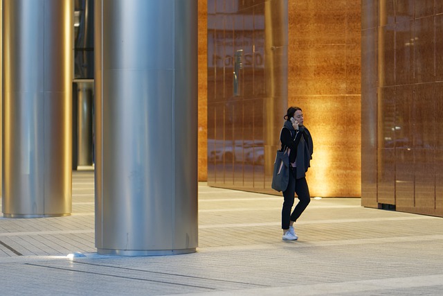 Free download building woman walking columns free picture to be edited with GIMP free online image editor