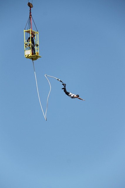 Free download Bungee Fall Jump -  free photo or picture to be edited with GIMP online image editor