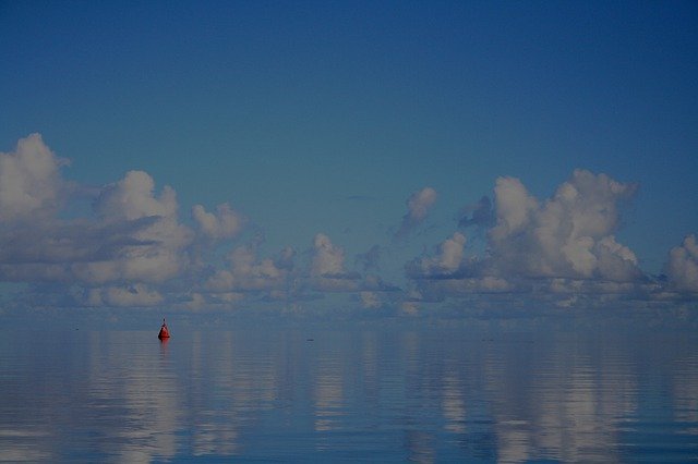 Free download Buoy Morning Seascape -  free photo or picture to be edited with GIMP online image editor