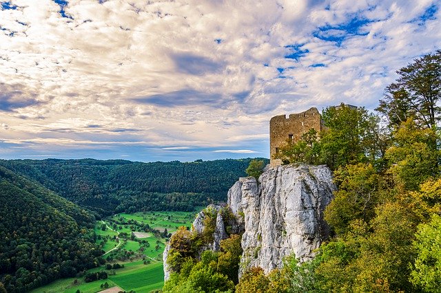 Free picture Burgruine Rock Wall -  to be edited by GIMP free image editor by OffiDocs