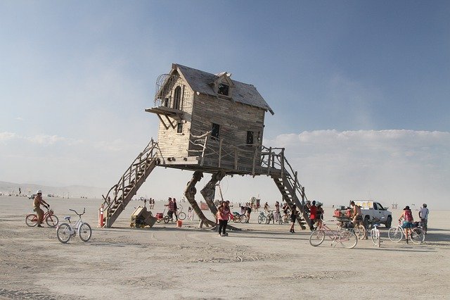 Free download Burning Man Art House -  free photo or picture to be edited with GIMP online image editor