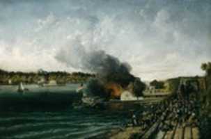 Free download Burning of the Sidewheeler Henry Clay free photo or picture to be edited with GIMP online image editor