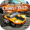 Burnin Rubber Crash n Burn Game Simulation  Action  screen for extension Chrome web store in OffiDocs Chromium