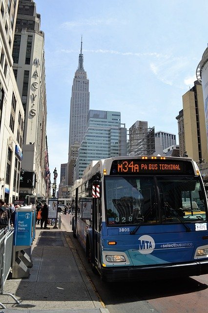 Free download bus empire state building free picture to be edited with GIMP free online image editor