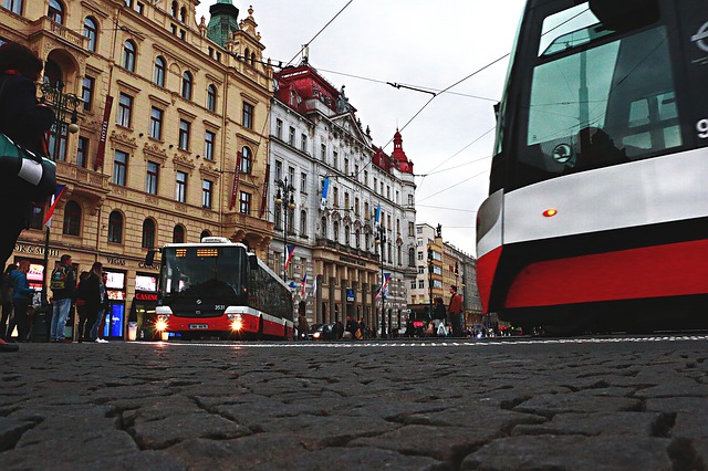 Free download bus europe praha czech street free picture to be edited with GIMP free online image editor