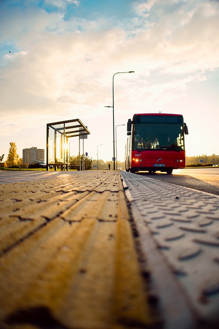Free download bus sunset city urban free picture to be edited with GIMP free online image editor