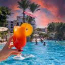 Bustling swimming pool  screen for extension Chrome web store in OffiDocs Chromium