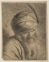 Free download Bust of a Man in a Feathered Turban and Long Beard free photo or picture to be edited with GIMP online image editor