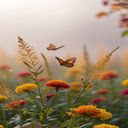 Butterflies flying in the field Wallpaper  screen for extension Chrome web store in OffiDocs Chromium