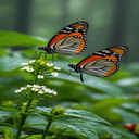 Butterflies perching on small flowers Wallpaper  screen for extension Chrome web store in OffiDocs Chromium