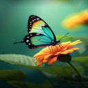 Butterflies perching on yellow chrysanthemums Wallpaper  screen for extension Chrome web store in OffiDocs Chromium