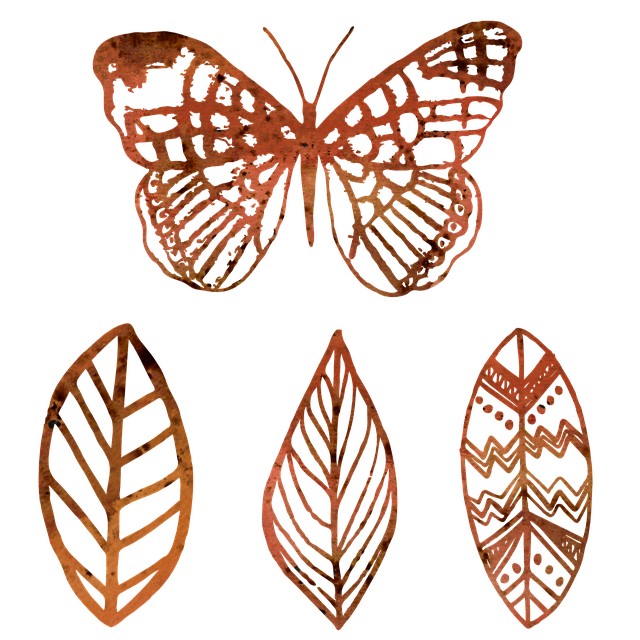 Free download Butterfly Leaf Outline -  free illustration to be edited with GIMP free online image editor