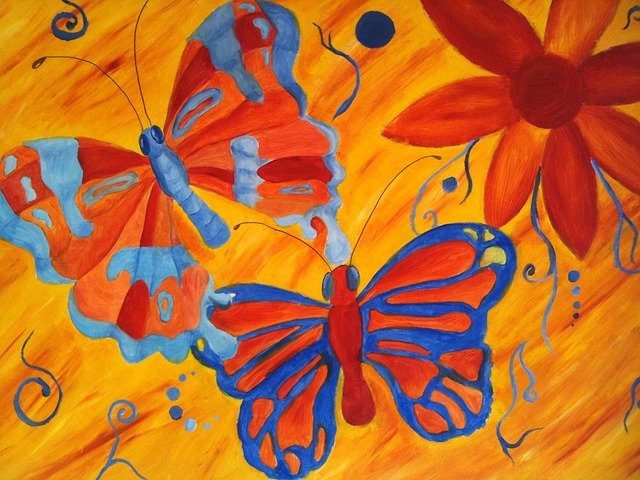 Free download Butterfly Oil Painting -  free illustration to be edited with GIMP free online image editor