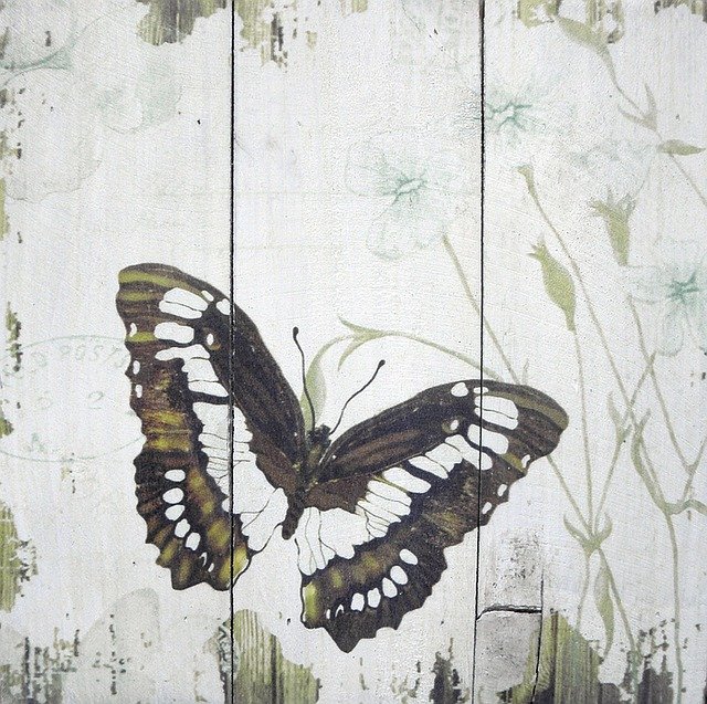 Free download Butterfly Wood Drawing -  free illustration to be edited with GIMP free online image editor