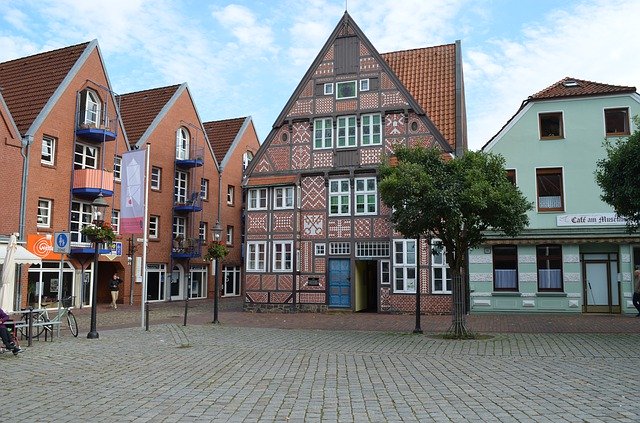 Free download Buxtedhude House Historic Center -  free photo or picture to be edited with GIMP online image editor