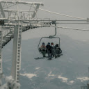 Cable Car Among Coniferous Forest Covered with Snow  screen for extension Chrome web store in OffiDocs Chromium