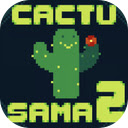 Cactu Sama 2 Game Help the cactus cross the desert safely!  screen for extension Chrome web store in OffiDocs Chromium