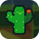 Cactu Sama Game Help the cactus cross the desert safely!  screen for extension Chrome web store in OffiDocs Chromium
