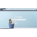 cactus with blue background  screen for extension Chrome web store in OffiDocs Chromium