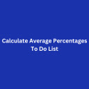 Calculate Average Percentages To Do List  screen for extension Chrome web store in OffiDocs Chromium
