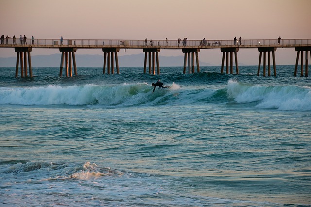 Free download california los angeles hermosa pier free picture to be edited with GIMP free online image editor