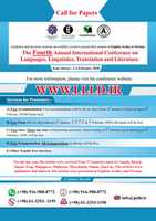 Free download Call for Paper of The Fourth Annual International Conference on Languages, Linguistics, Translation and Literature free photo or picture to be edited with GIMP online image editor
