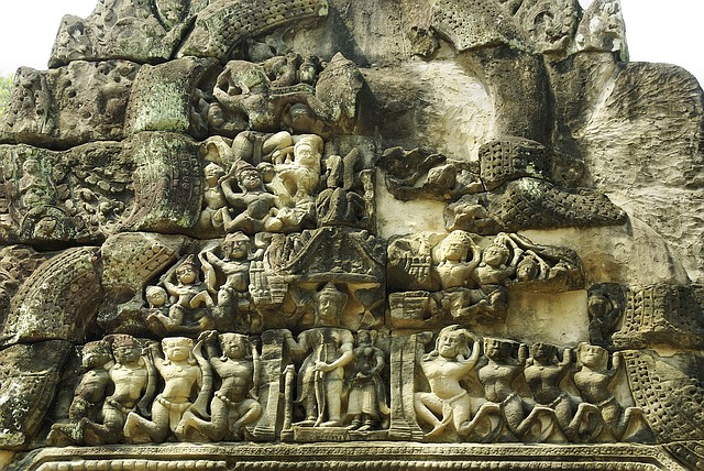 Free download cambodia angkor temple bayon ruin free picture to be edited with GIMP free online image editor