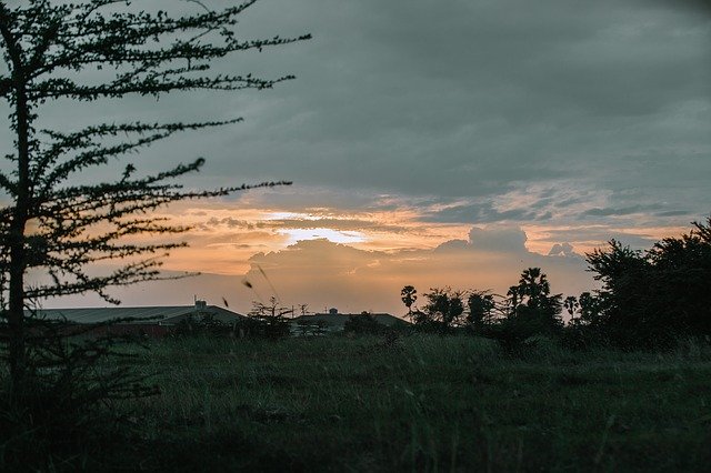 Muat turun percuma Cambodia Sunset Landscape - foto atau gambar percuma untuk diedit dengan editor imej dalam talian GIMP