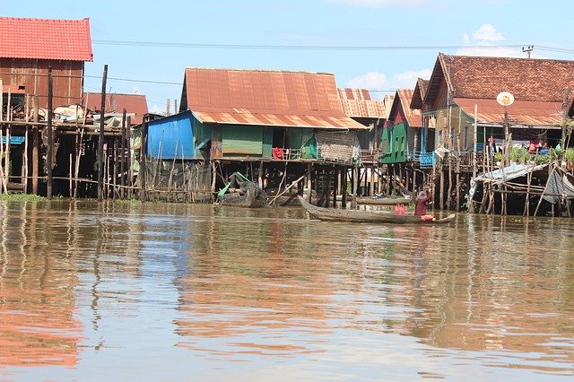 Free picture Cambodia Water River -  to be edited by GIMP free image editor by OffiDocs