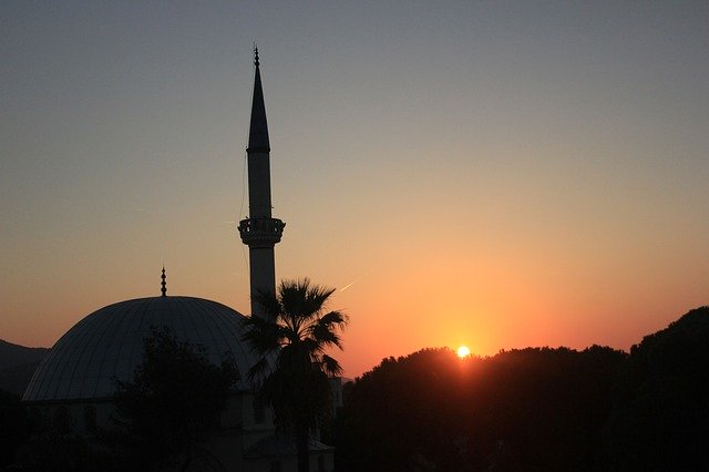 Free download Cami Sunset Minaret -  free photo or picture to be edited with GIMP online image editor