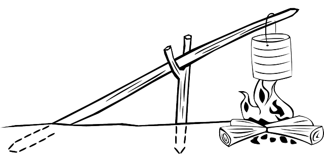 Free download Campfire Cookout Outdoor Cooking - Free vector graphic on Pixabay free illustration to be edited with GIMP free online image editor