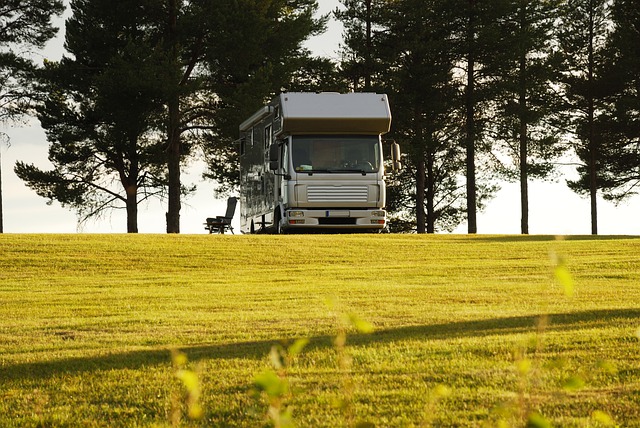 Free download camping car mobile grass home free picture to be edited with GIMP free online image editor