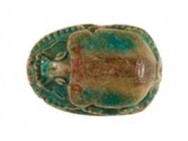 Free download Canaanite Scarab with Two Men and a Lion free photo or picture to be edited with GIMP online image editor
