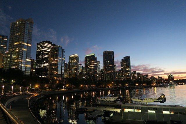 Free download Canada Vancouver Evening -  free photo or picture to be edited with GIMP online image editor