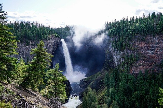免费下载加拿大瀑布自然 - 使用 GIMP 在线图像编辑器编辑的免费照片或图片