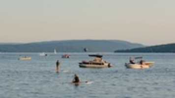 Free download Canandaigua Lake On A Wednesday Evening In July free photo or picture to be edited with GIMP online image editor