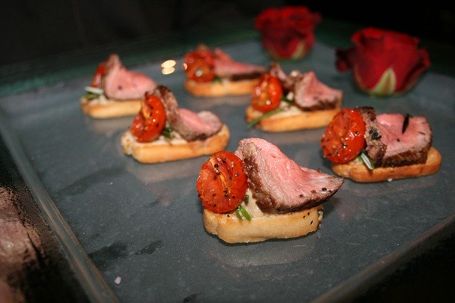Template Photo Canapes Beef Canape Roasted Tomato -  for OffiDocs