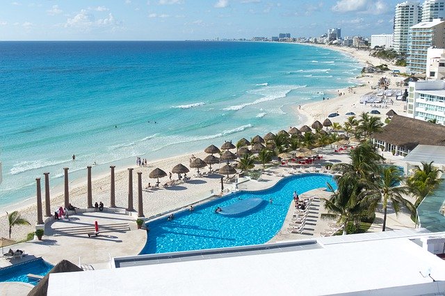 Descarga gratuita Cancún Ocean Coast - foto o imagen gratis para editar con el editor de imágenes en línea GIMP