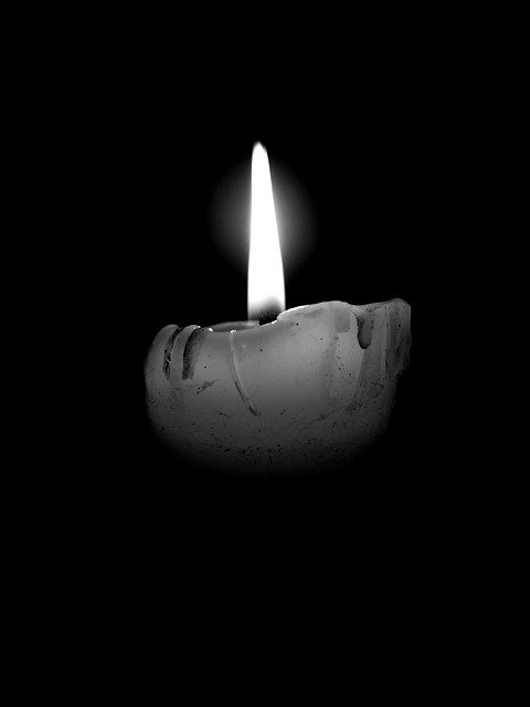 Free download Candle Flame Black Background -  free photo or picture to be edited with GIMP online image editor