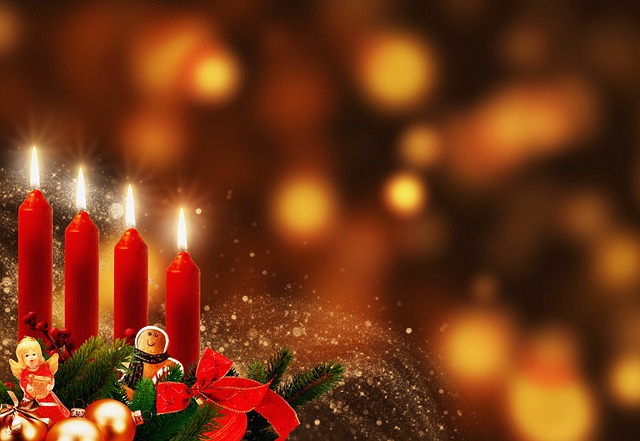 Free download candlelight 4 advent ornaments free picture to be edited with GIMP free online image editor